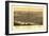 Terre Haute, Indiana - Panoramic Map-Lantern Press-Framed Art Print