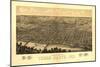 Terre Haute, Indiana - Panoramic Map-Lantern Press-Mounted Art Print