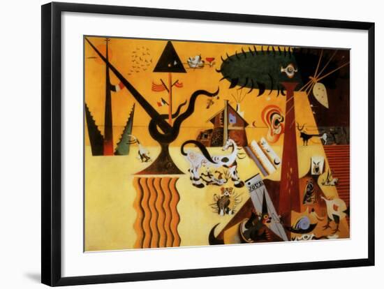 Terre Labouree, c.1923-Joan Miro-Framed Art Print