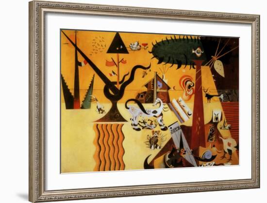 Terre Labouree, c.1923-Joan Miro-Framed Art Print