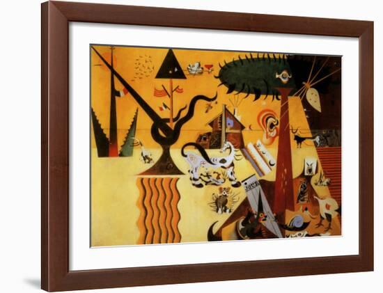 Terre Labouree, c.1923-Joan Miro-Framed Art Print