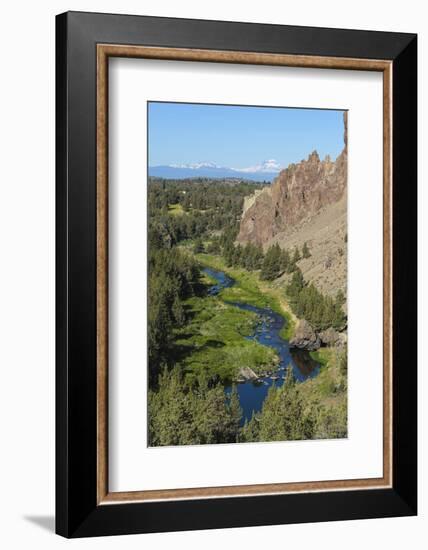 Terrebonne, Oregon, USA. Smith Rock State Park, Crooked River-Jolly Sienda-Framed Photographic Print