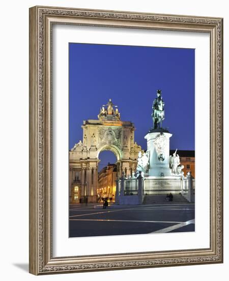 Terreiro Do Paco at Twilight, One of the Centers of the Historical City, Lisbon, Portugal-Mauricio Abreu-Framed Photographic Print