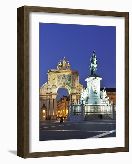 Terreiro Do Paco at Twilight, One of the Centers of the Historical City, Lisbon, Portugal-Mauricio Abreu-Framed Photographic Print