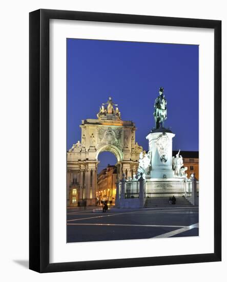 Terreiro Do Paco at Twilight, One of the Centers of the Historical City, Lisbon, Portugal-Mauricio Abreu-Framed Photographic Print