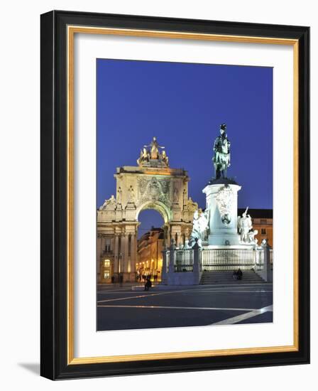 Terreiro Do Paco at Twilight, One of the Centers of the Historical City, Lisbon, Portugal-Mauricio Abreu-Framed Photographic Print