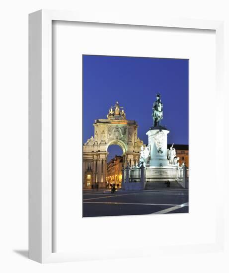 Terreiro Do Paco at Twilight, One of the Centers of the Historical City, Lisbon, Portugal-Mauricio Abreu-Framed Photographic Print