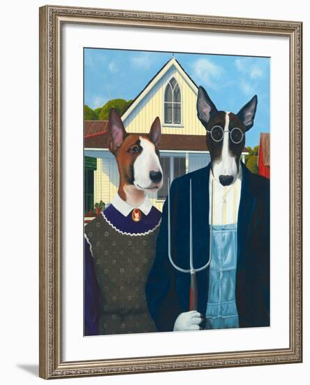 Terrier Gothic-Paula Zimmermann-Framed Giclee Print