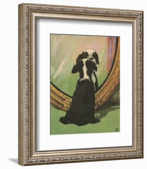 Terrier Trouble IV-null-Framed Art Print