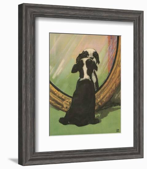 Terrier Trouble IV-null-Framed Art Print