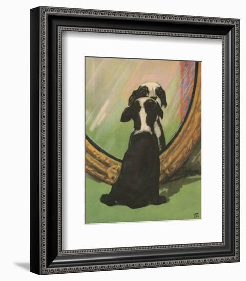 Terrier Trouble IV-null-Framed Art Print