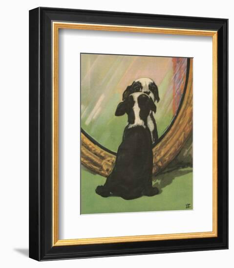 Terrier Trouble IV-null-Framed Art Print