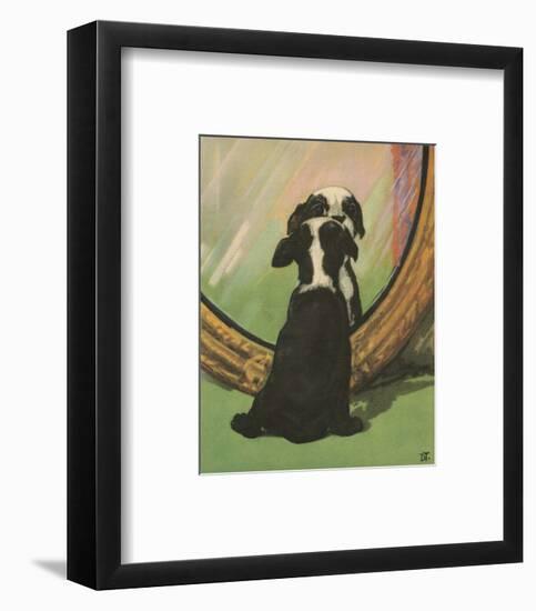 Terrier Trouble IV-null-Framed Art Print