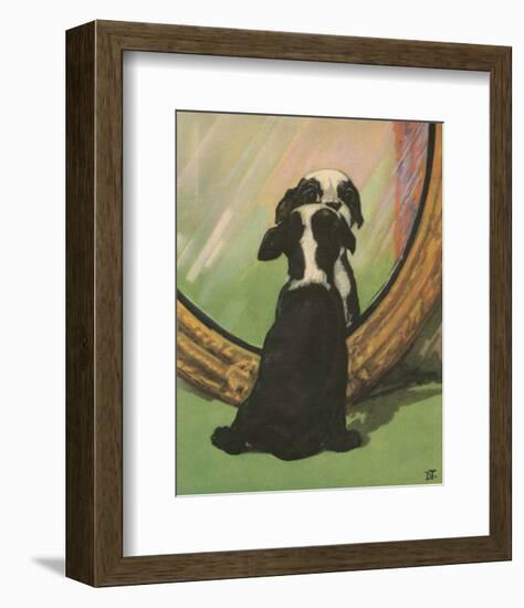 Terrier Trouble IV-null-Framed Art Print