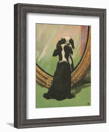 Terrier Trouble IV-null-Framed Art Print