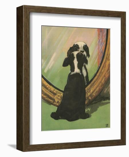 Terrier Trouble IV--Framed Art Print