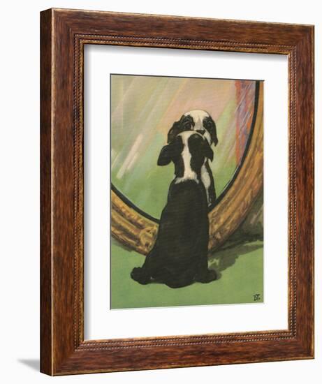 Terrier Trouble IV-null-Framed Art Print