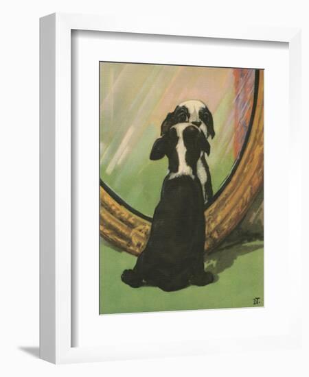 Terrier Trouble IV--Framed Art Print