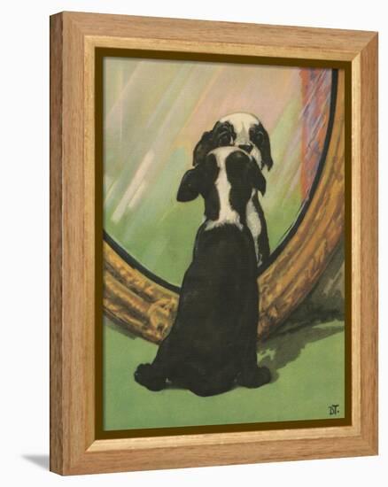 Terrier Trouble IV-null-Framed Stretched Canvas