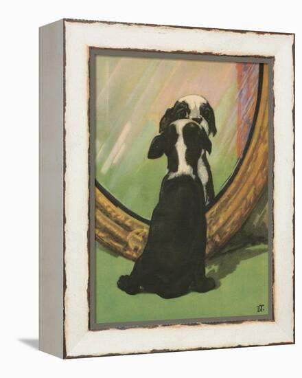 Terrier Trouble IV-null-Framed Stretched Canvas