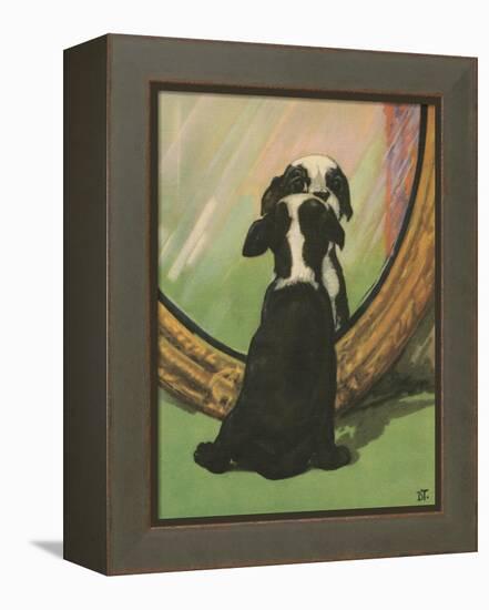 Terrier Trouble IV-null-Framed Stretched Canvas