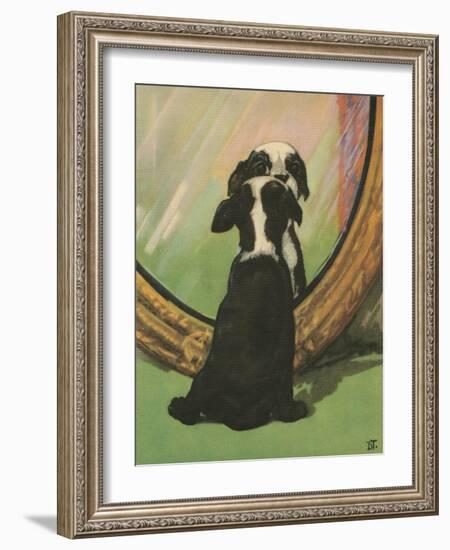 Terrier Trouble IV-null-Framed Art Print