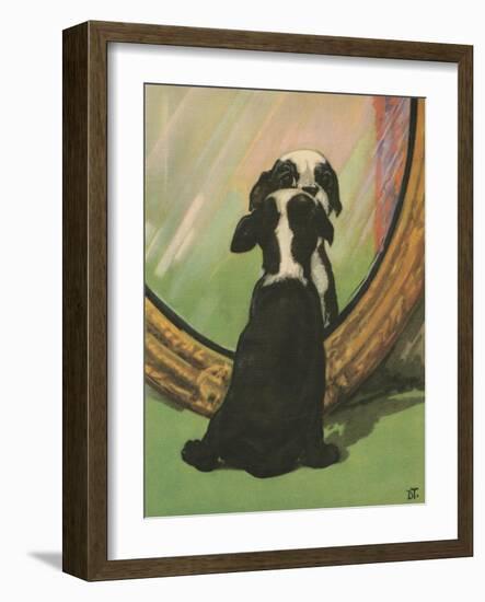 Terrier Trouble IV-null-Framed Art Print