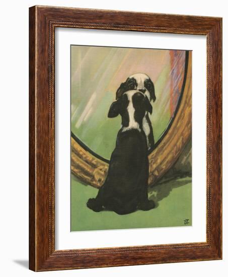 Terrier Trouble IV-null-Framed Art Print