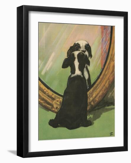 Terrier Trouble IV-null-Framed Art Print