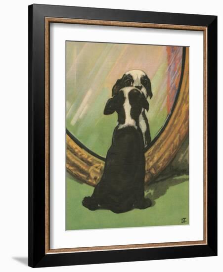 Terrier Trouble IV-null-Framed Art Print