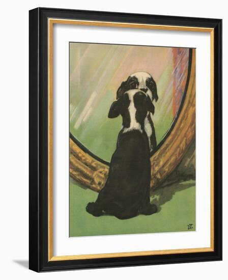 Terrier Trouble IV-null-Framed Art Print