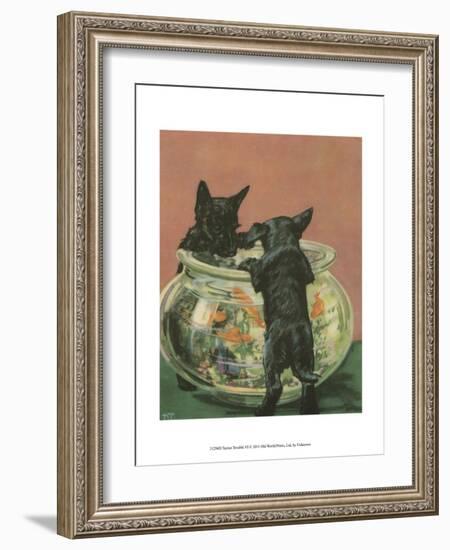 Terrier Trouble VI-null-Framed Art Print