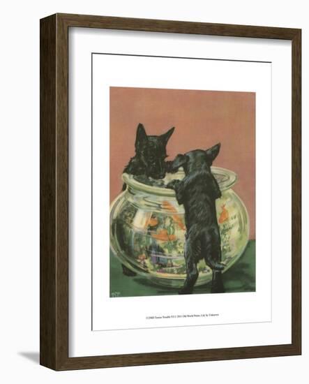 Terrier Trouble VI-null-Framed Art Print