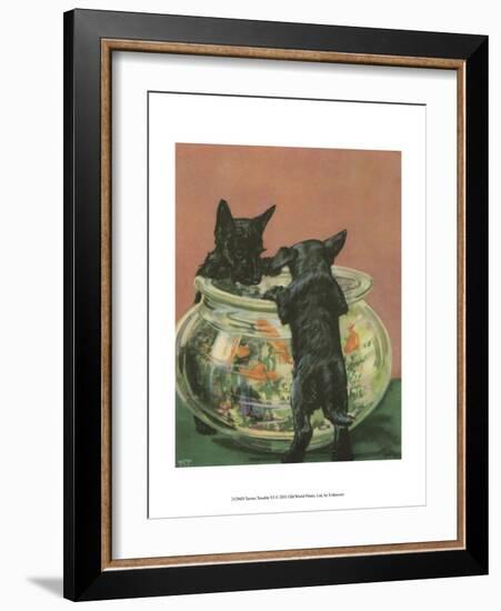 Terrier Trouble VI-null-Framed Art Print