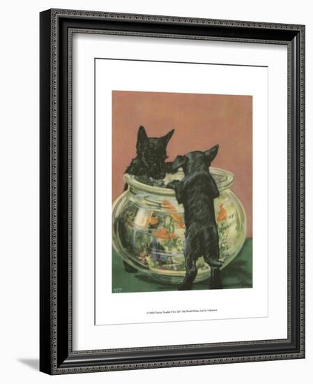 Terrier Trouble VI-null-Framed Art Print