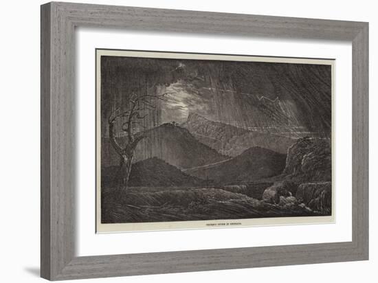 Terrific Storm in Grenada-null-Framed Giclee Print