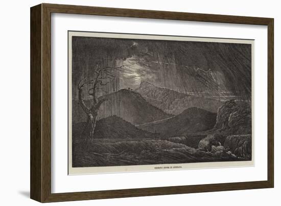 Terrific Storm in Grenada-null-Framed Giclee Print