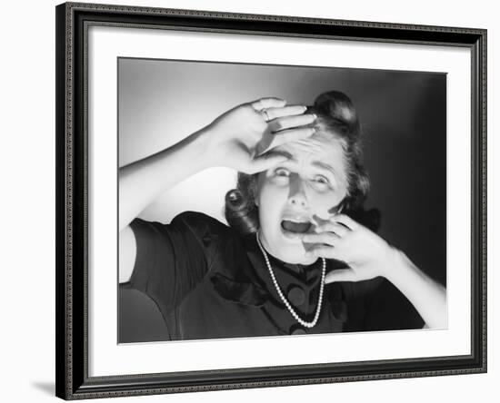 Terrified Woman-Philip Gendreau-Framed Photographic Print