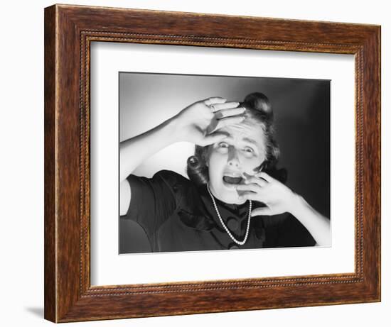 Terrified Woman-Philip Gendreau-Framed Photographic Print