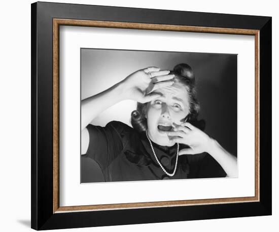 Terrified Woman-Philip Gendreau-Framed Photographic Print