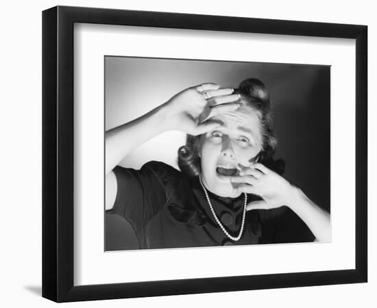 Terrified Woman-Philip Gendreau-Framed Photographic Print