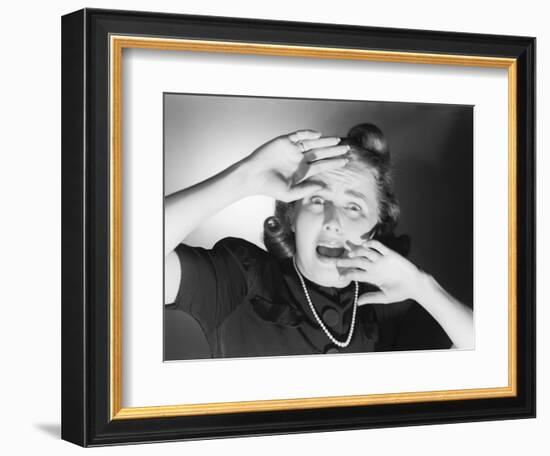 Terrified Woman-Philip Gendreau-Framed Photographic Print