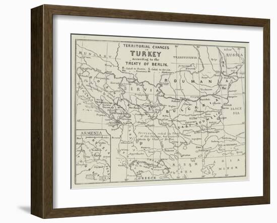 Territorial Changes in Turkey-null-Framed Giclee Print