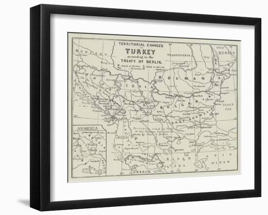 Territorial Changes in Turkey-null-Framed Giclee Print