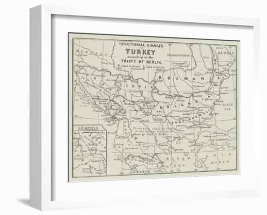 Territorial Changes in Turkey-null-Framed Giclee Print