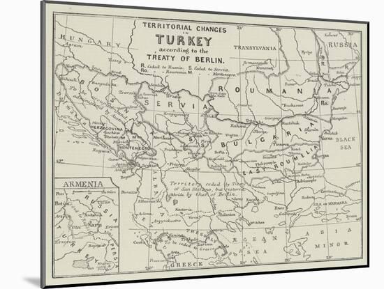 Territorial Changes in Turkey-null-Mounted Giclee Print