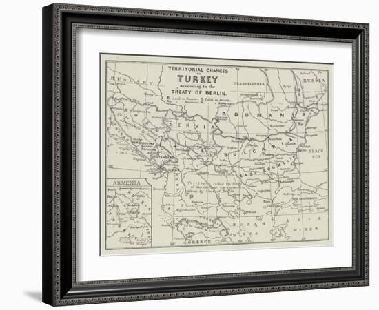 Territorial Changes in Turkey-null-Framed Giclee Print