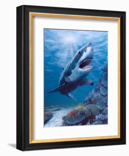 Terror of the Deep-Kevin Daniel-Framed Art Print