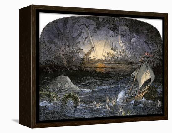 Terrors in the Sea of Darkness-null-Framed Premier Image Canvas