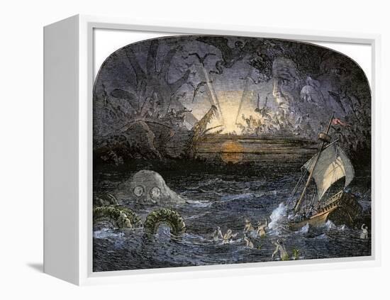 Terrors in the Sea of Darkness-null-Framed Premier Image Canvas